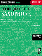 cover for Technique of the Saxophone - Volume 2