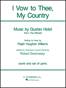 cover for I Vow To Thee My Country Band Full Score