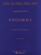 cover for Postlude In F Orch   Score Critical Edition