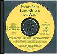 cover for 24 Italian Songs & Arias - Medium High Voice (Accompaniment CD)