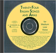 cover for 24 Italian Songs & Arias - Medium Low Voice (Accompaniment CD)