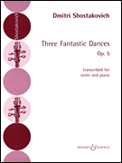 cover for 3 Fantastic Dances, Op. 5