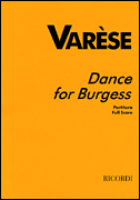 cover for Varèse - Dance for Burgess