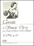 cover for Six (6) Sonatas For Flute (violin) And Basso Continuo Op13 Volume 2 Nos 4-6