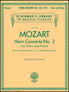 cover for Concerto No. 3, K. 447