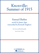cover for Knoxville: Summer Of 1915 - Full Score