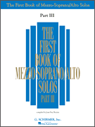 cover for First Book of Mezzo-Soprano Solos - Part III