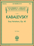cover for Easy Variations, Op. 40