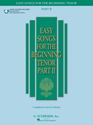 cover for Easy Songs for the Beginning Tenor - Part II - Book/Online Audio