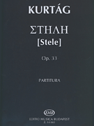 cover for Stele Op.33 Score