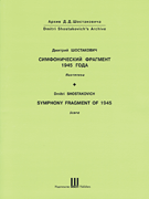 cover for Symphony Fragment of 1945
