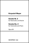 cover for Sonata No. 2 for Violoncello and Piano, Op. 99