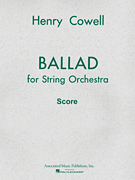 cover for Ballad (1954) for String Orchestra