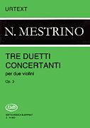 cover for 3 Duetti Concertanti, Op. 3