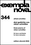 cover for 3 Poems of Viktor Schnittke