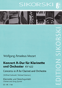 cover for Concerto in A Major for Clarinet and Orchestra, K. 622
