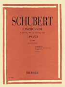 cover for 8 Impromptus, D. 899 (Op. 90) and D. 935 (Op. 142), and 3 Pieces, D. 946