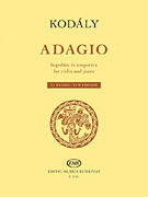 cover for Adagio for Violin and Piano