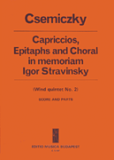 cover for Capriccios, Epitaphs and Choral in Memoriam I.S.