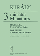 cover for Three Miniatures for Flute and Harpsichord
