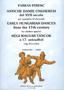 cover for Early Hungarian Dances from the 17th Century for Four Clarinets