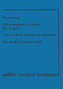 cover for 10 Modern Etudes-bsn