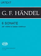 cover for Six Sonate for Violin and Basso Continuo