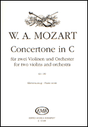 cover for Concertone In C-2 Vln/pno