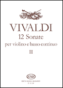 cover for 12 Sonatas for Violin and Basso Continuo - Volume 2