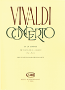 cover for Concerto in A Minor for Violin, String and Cembalo RV 356