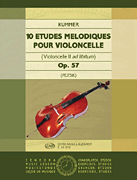 cover for 10 Études Mélodiques, Op. 57 (Violoncello II ad. lib.)