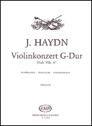 cover for Violin Concerto in G major, Hob. Vlla:4