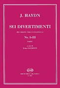 cover for Six Divertimenti for Violin, Viola, and Cello, Nos. 1-3