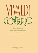 cover for Concerto in C for Violoncello, Strings and Cembalo, RV 399