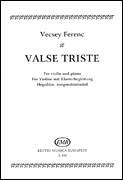 cover for Valse Triste-vln/pno