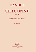 cover for Chaconne in G for Violin and Viola