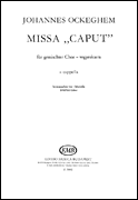 cover for Missa caput-satb