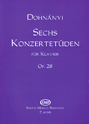 cover for 6 Concert Etudes, Op.28 - Volume 1