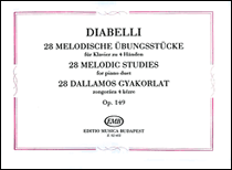 cover for 28 Melodic Exercises Op. 149