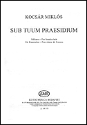 cover for Sub Tuum Praesidium For Female Choir