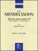 cover for Piano Works IV