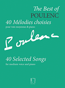 cover for The Best of Poulenc - 40 Selected Songs