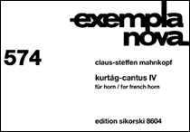 cover for Kurtág-Cantus IV