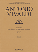 cover for Concerto for Violin, Strings and Basso Continuo - RV318, Op. 6 No. 3
