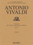 cover for Concerto for Violin, Strings and Basso Continuo - RV239, Op. 6 No. 6