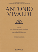 cover for Sonate Violin and Basso Continuo RV11, RV37