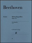 cover for 7 Bagatelles Op. 33