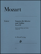 cover for Sonatas for Piano and Violin - Volume III