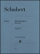 cover for Piano Sonatas - Volume III (Early and Unfinished Sonatas)