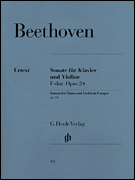 cover for Sonata for Piano and Violin in F Major Op. 24 (Spring Sonata)